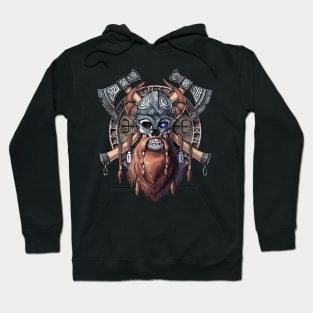 Viking Warrior Skull Hoodie